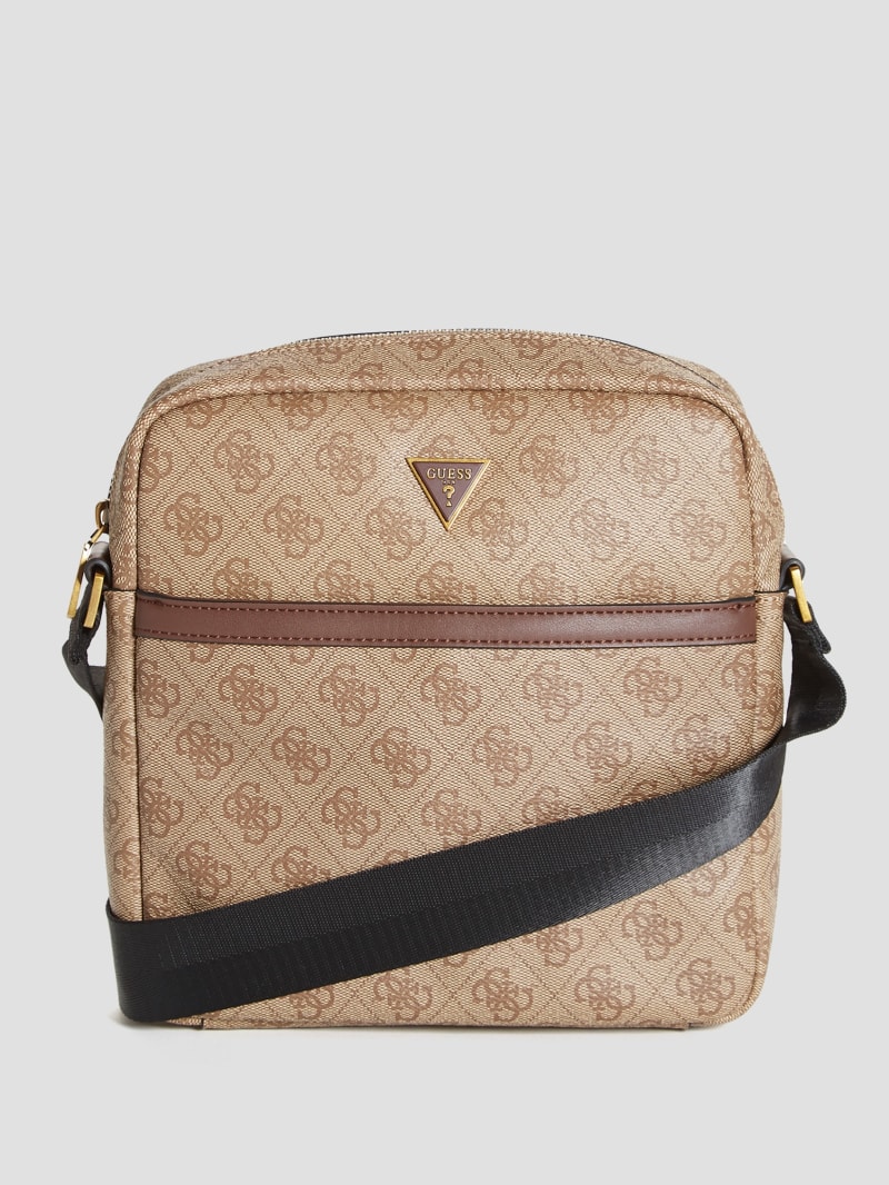 Guess Vezzola Smart Top Zip Square Crossbody - Bamboo
