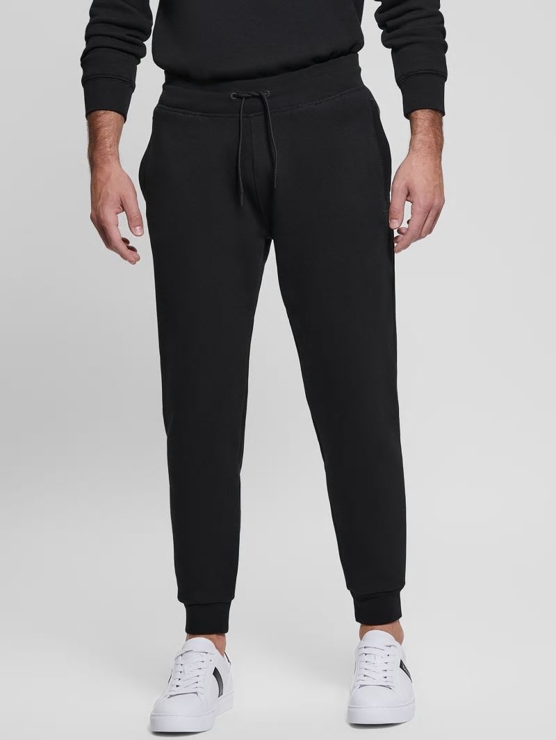 Guess Eco Aldwin Logo Pants - Black