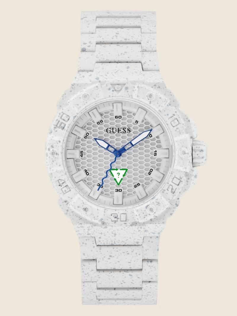 Guess White Analog Watch - White Multi