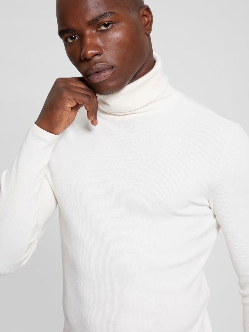 Guess Mateo Turtleneck Tee - Vanilla Cream