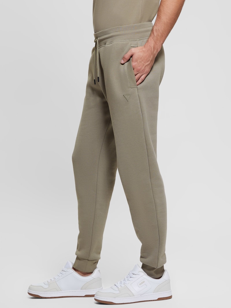 Guess Eco Aldwin Logo Pants - Mossy Green