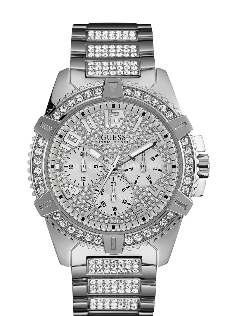 Guess Silver-Tone Multifunction Watch - Silver