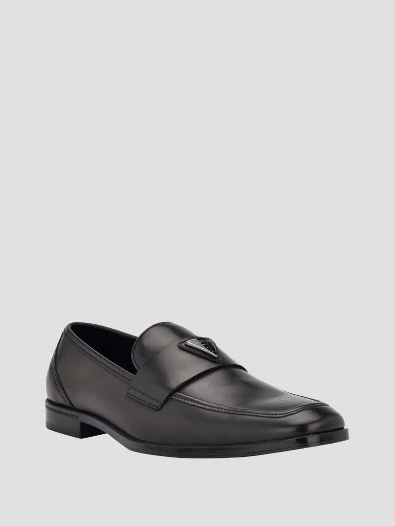 Guess Hemmer Triangle Logo Loafers - Black 001