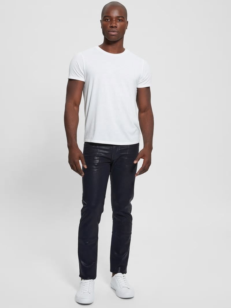 Guess Coated Tapered Jeans - Smart Blue Coated