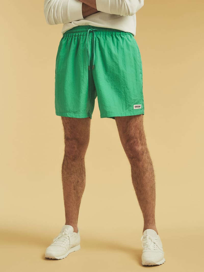 Guess GUESS Originals Kit Nylon Shorts - Rush Green