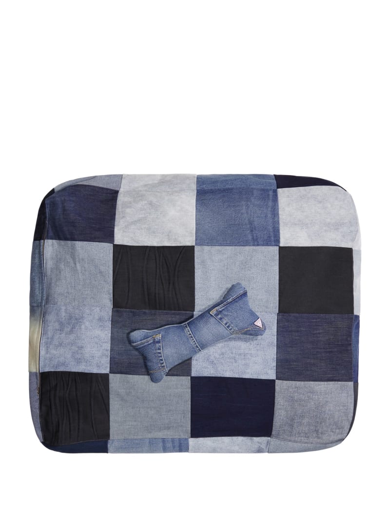 Guess GUESS Originals x Homeboy Upcycled Denim Dog Bed and Toy - Denim Multi