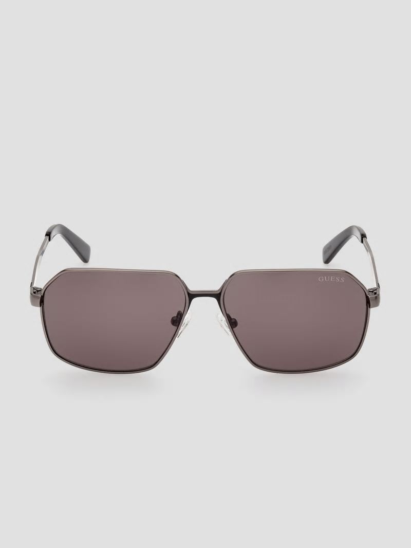 Guess Otto Navigator Metal Sunglasses - Black