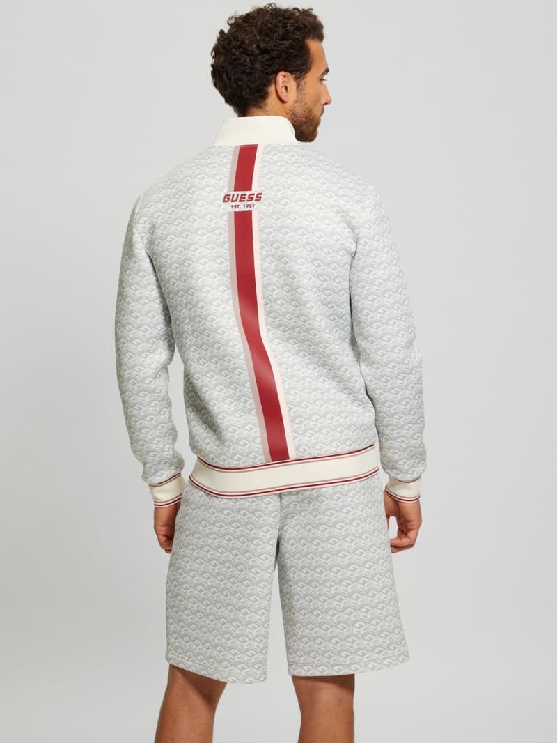 Guess Rolph Signature Cube Jacket - Macro G Cube White Combo