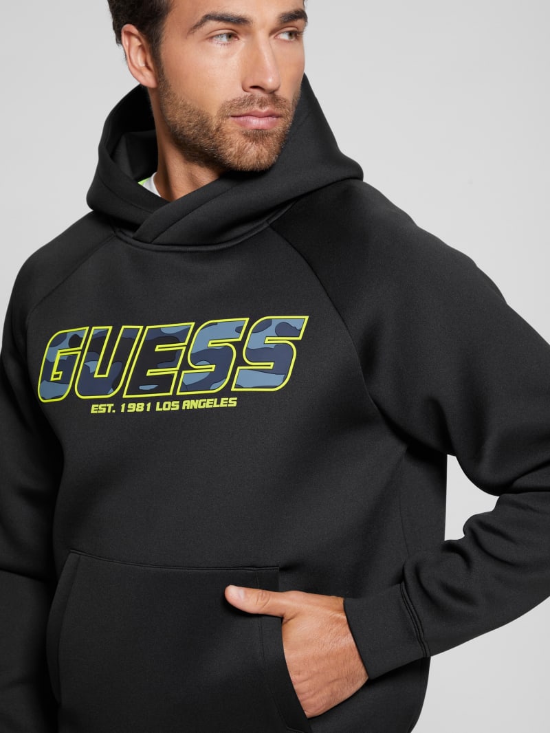 Guess Eco Derych Hooded Sweatshirt - Black