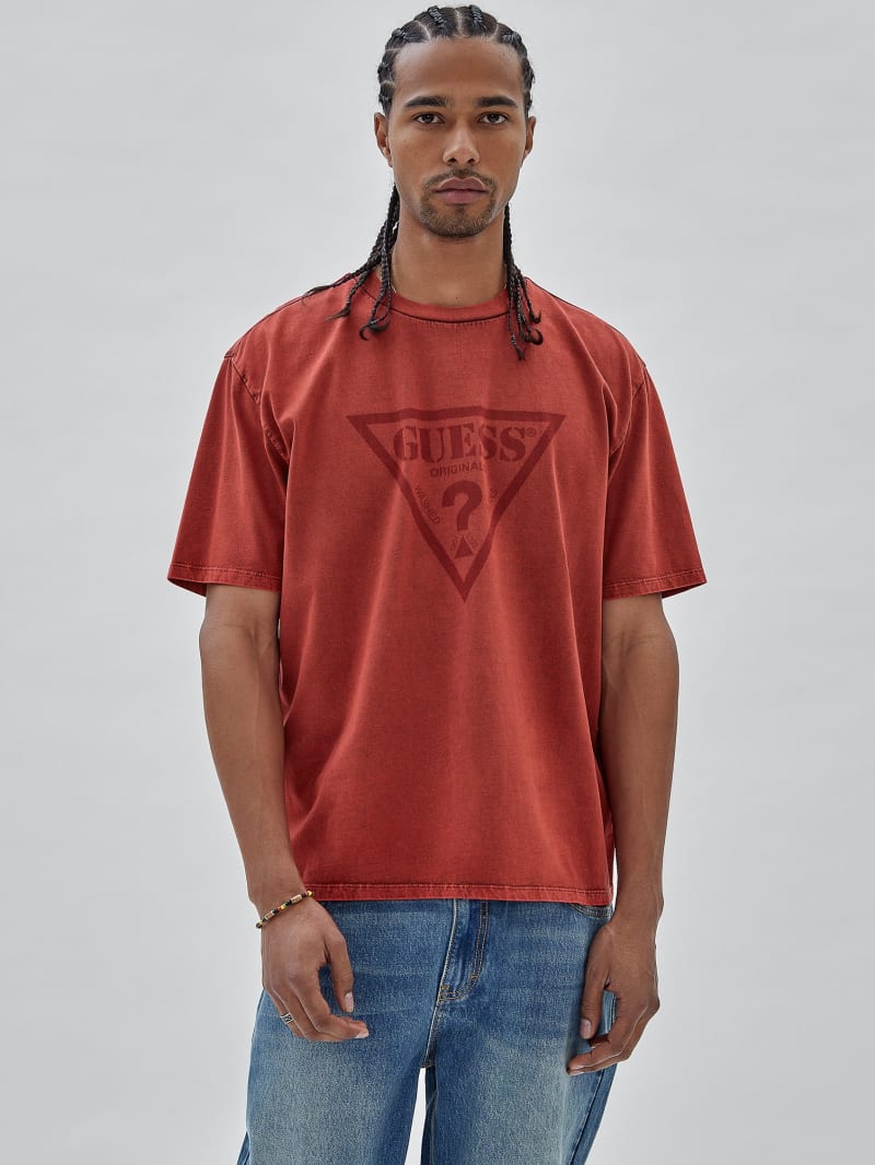 Guess GUESS Originals Triangle Tee - Chili Red Multi
