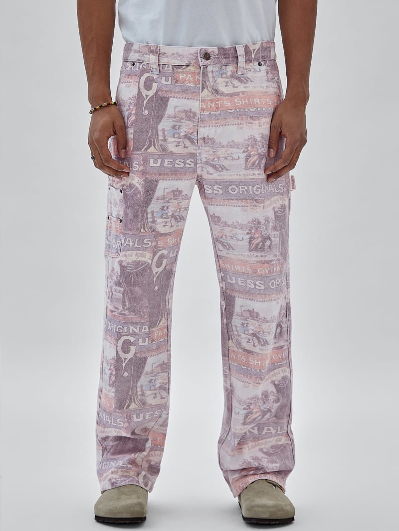 Guess GUESS Originals Vintage Carpenter Pants - Vintage Ranch Print