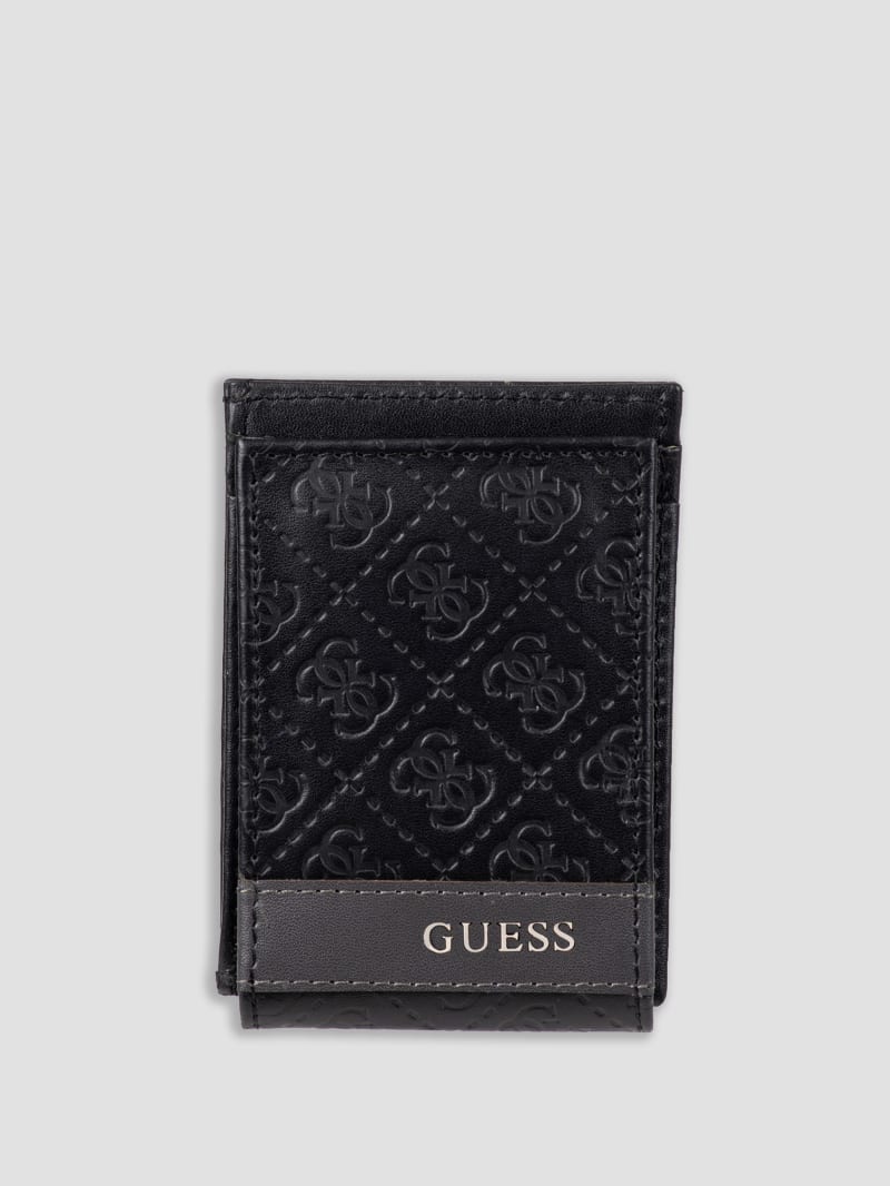 Guess Mesa Magnetic Fold Wallet - Blkgrey