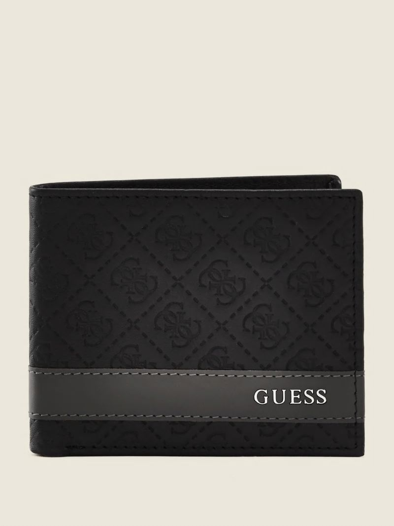 Guess Mesa Double Billfold - Black/Grey