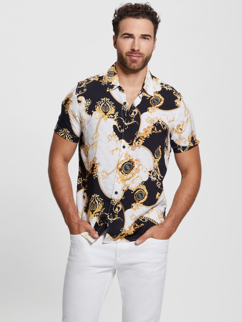 Guess Eco Gold Chains Shirt - Gold Chains