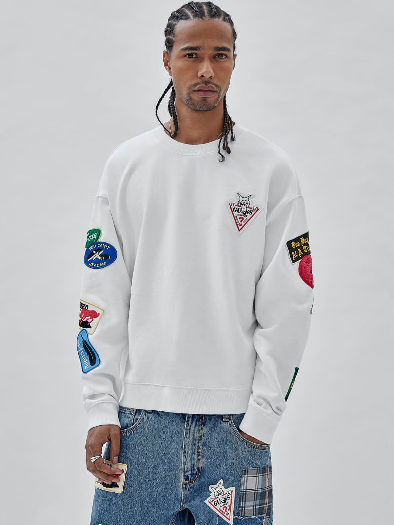 Guess GUESS Originals x Market Crewneck - Pure White