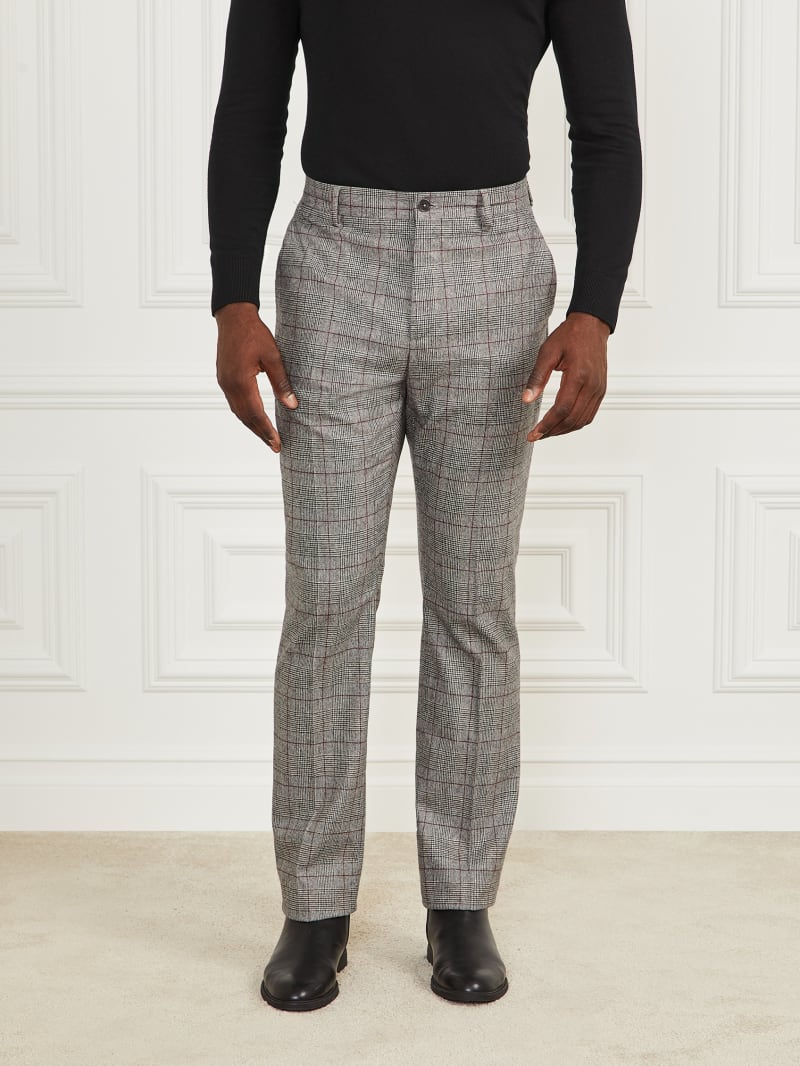 Guess Roger Chino Pants - Black/White/Red Check