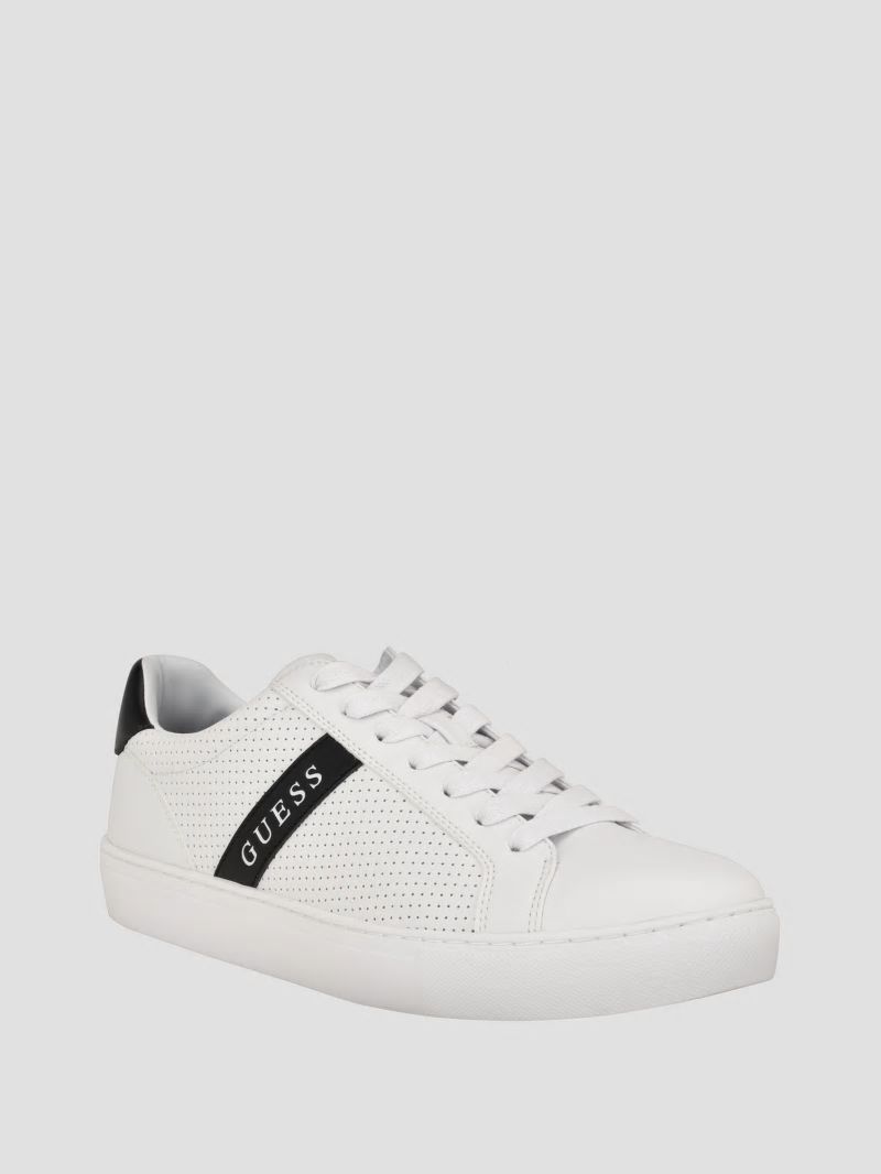 Guess Bixly Signature Stripe Low-Top Sneaker - White