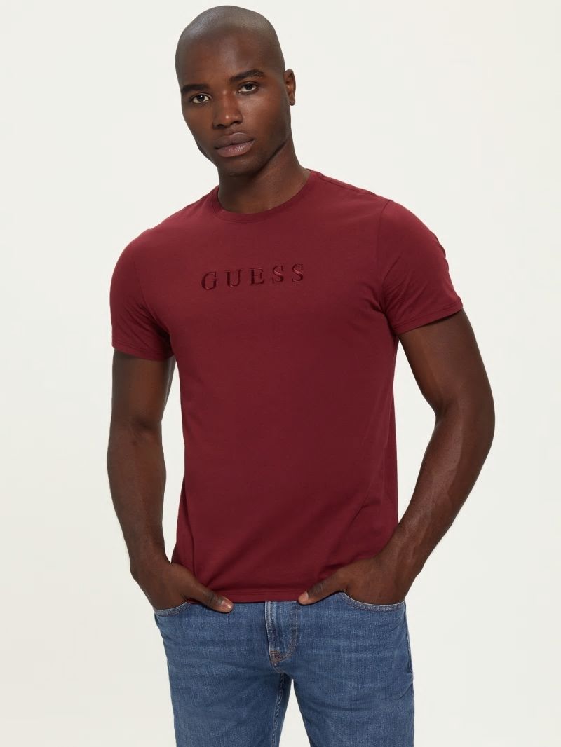Guess Embroidered Logo Tee - Vino