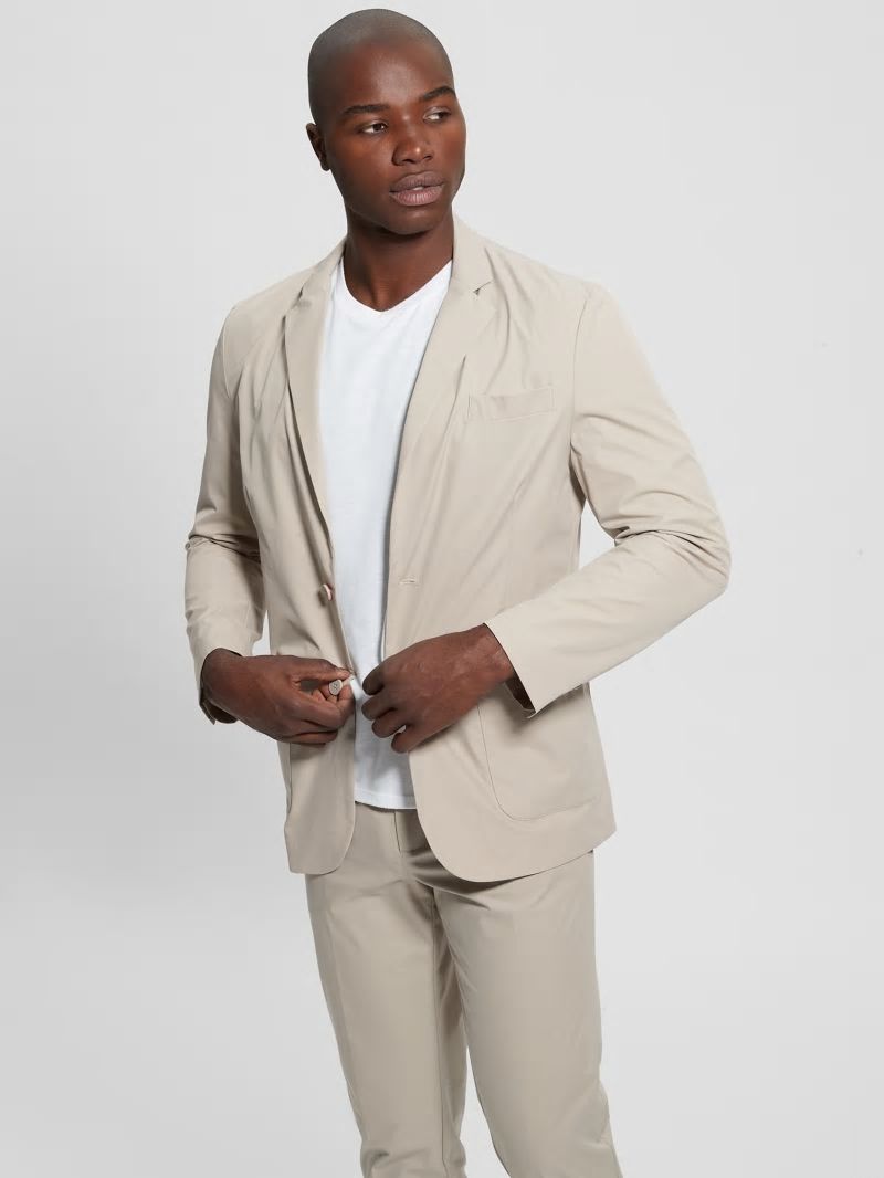 Guess Tech-Stretch Blazer - Pasadena Stone