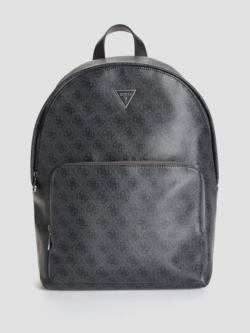 Guess Vezzola Smart Compact Backpack - Black Floral Print