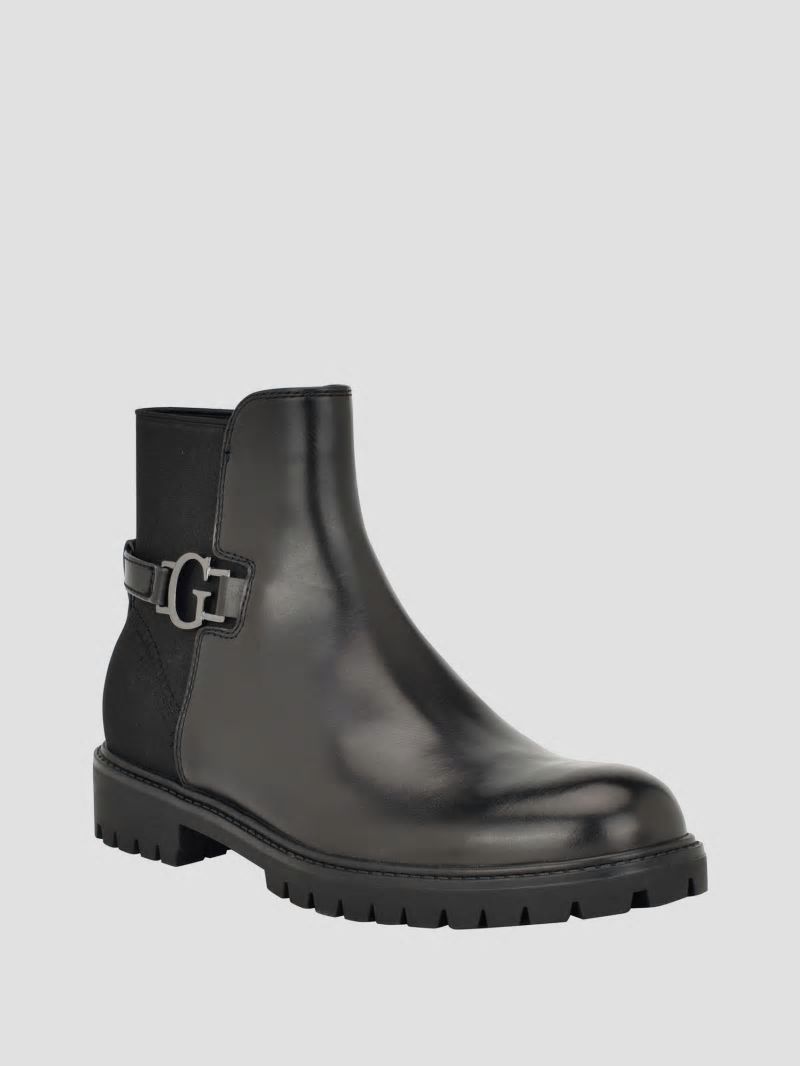 Guess Dumal Suede Chelsea Boots - Black 001