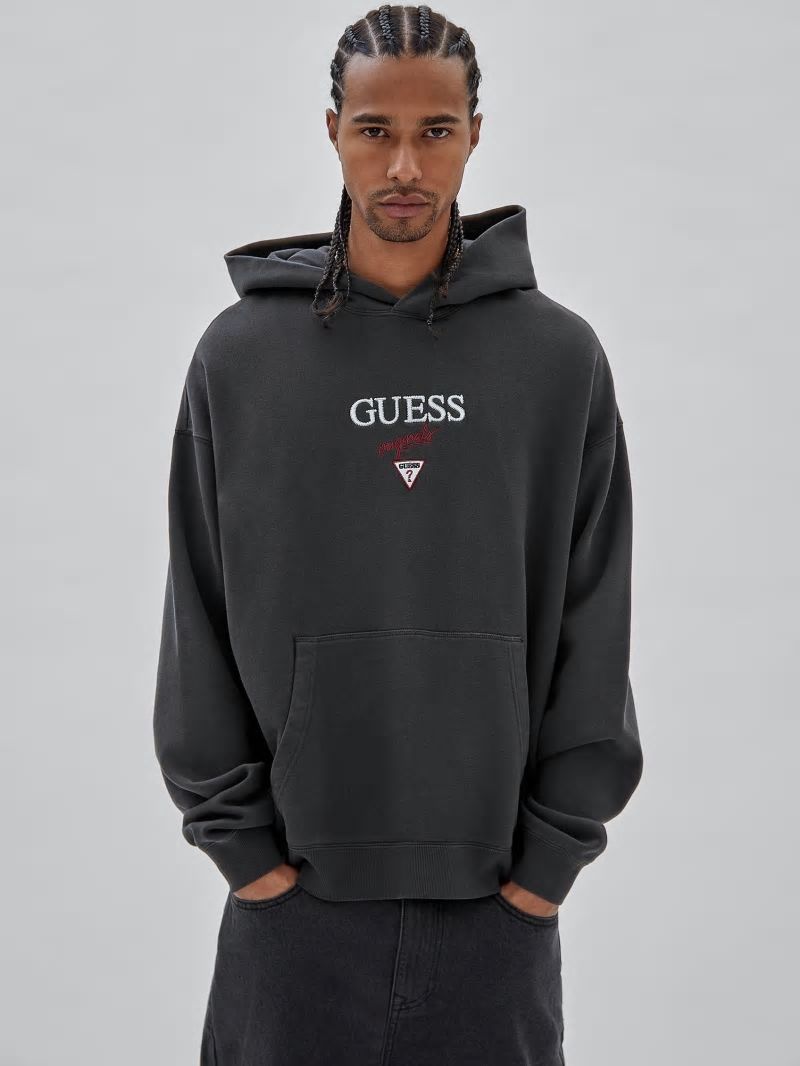 Guess GUESS Originals Baker Logo Hoodie - Jet Black Multi