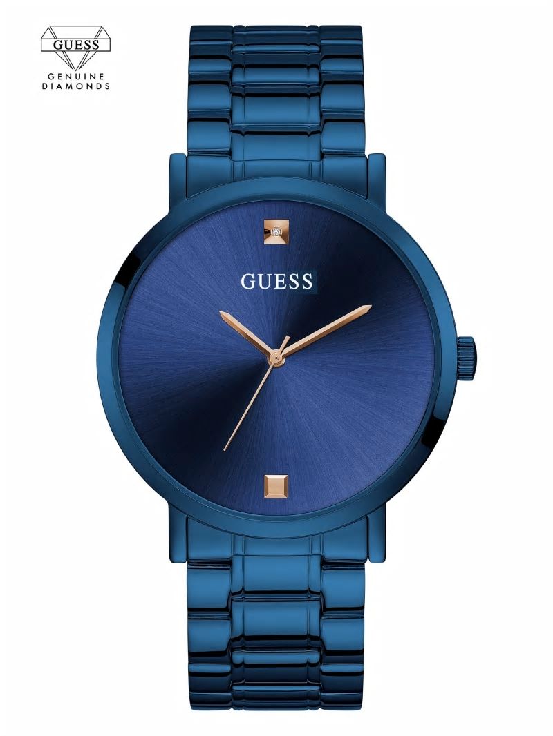 Guess Blue Diamond Analog Watch - Rainbow