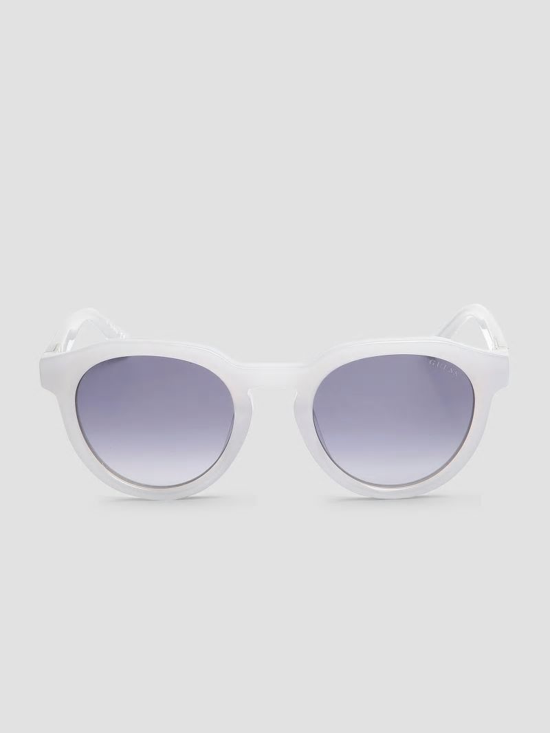 Guess Oversized Round Plastic Sunglasses - Grey