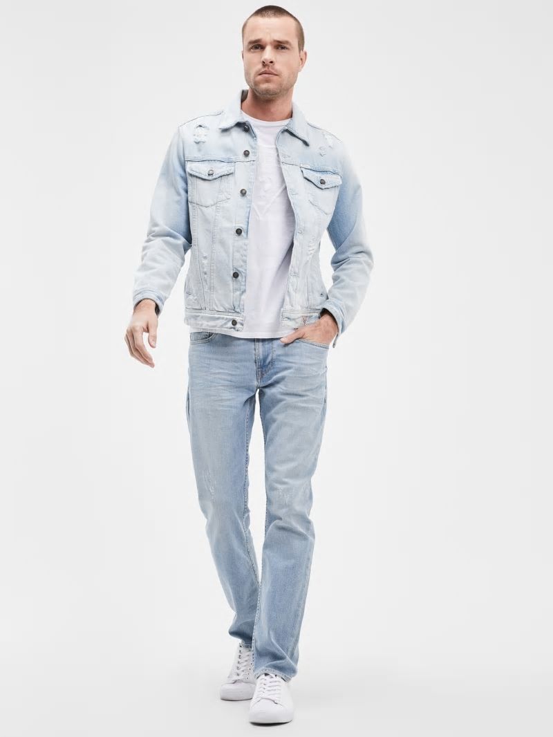 Guess Faded Tapered Jeans - Jackson Wash