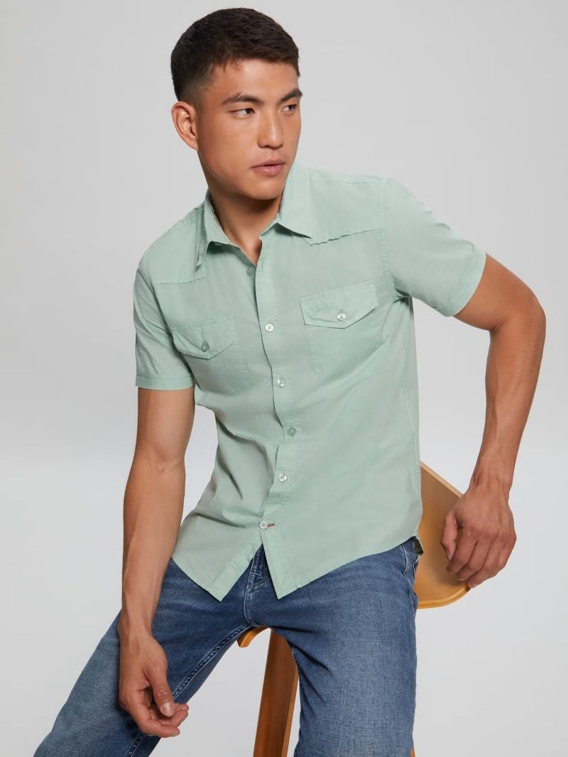 Guess Nottingham Shirt - Soft Mint