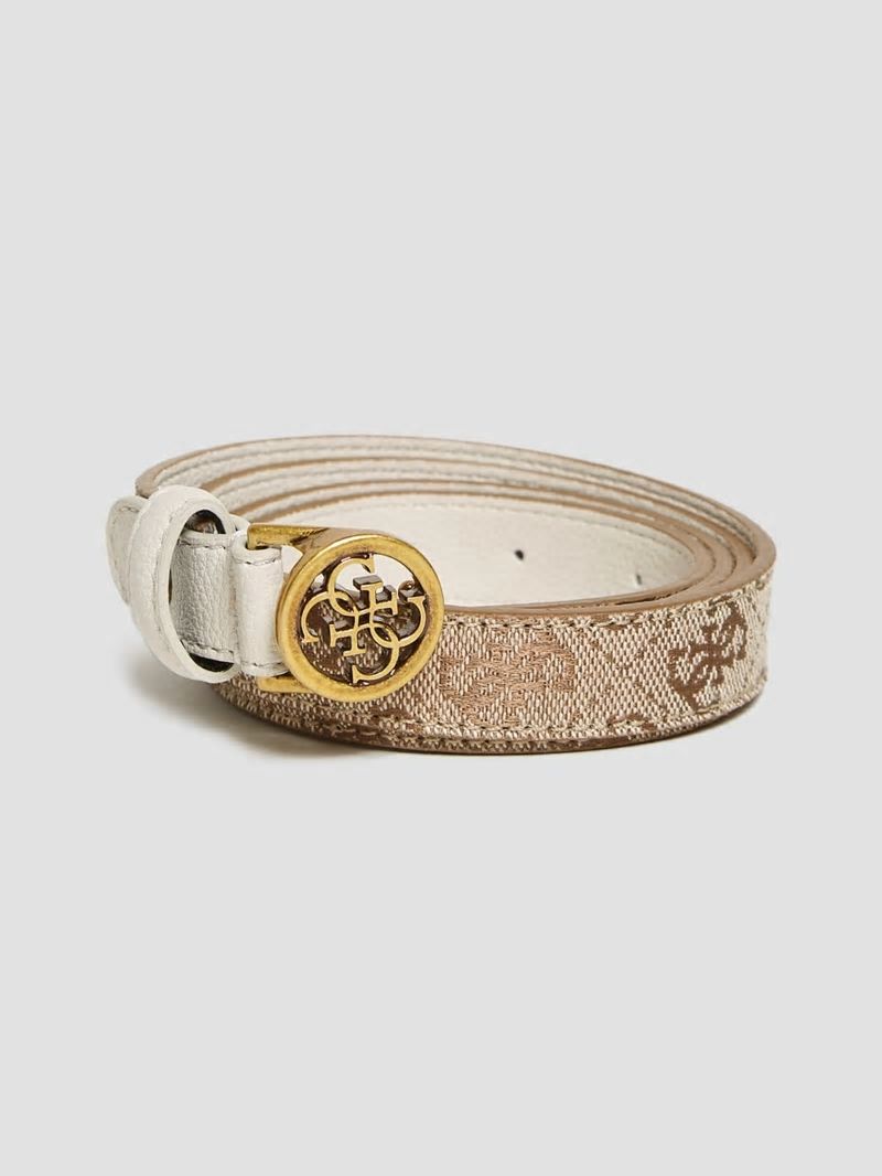 Guess Aviana Skinny Belt - Light Sandblast