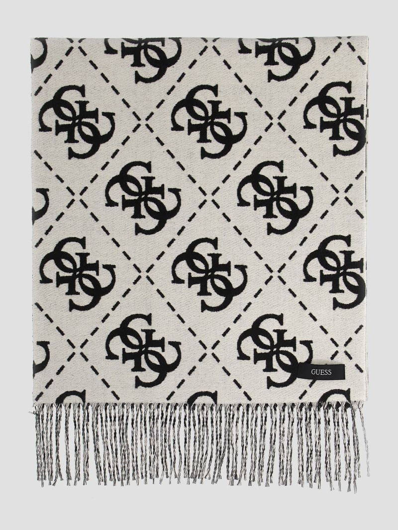 Guess Quattro G Monogram Scarf - Black