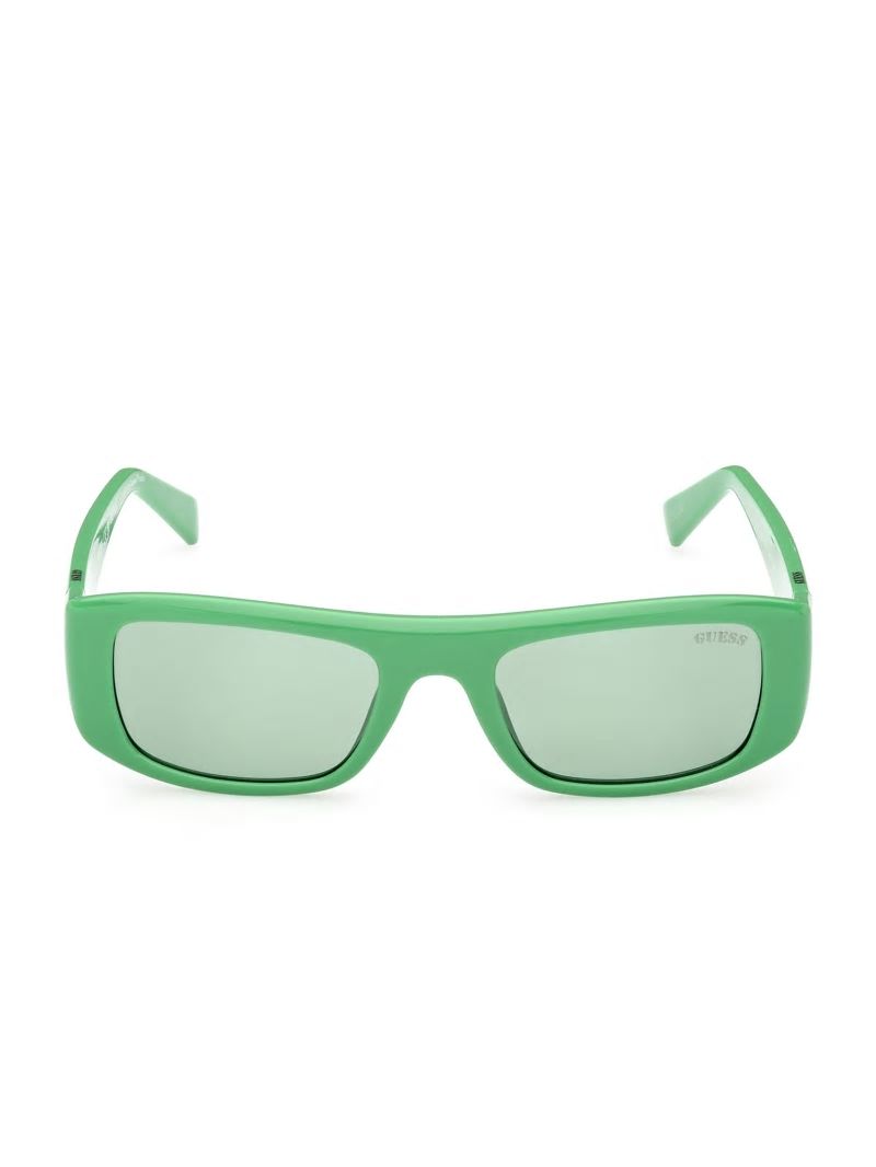 Guess GUESS Originals Rectangle Sunglasses - Green