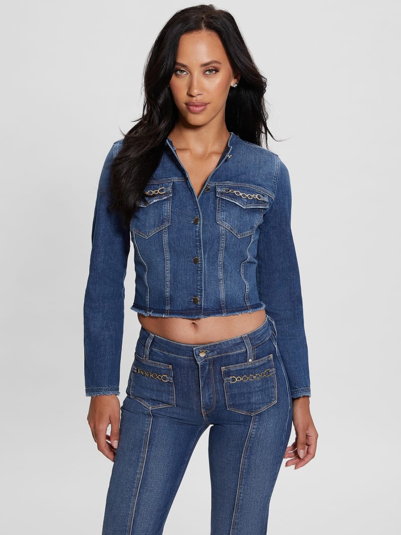 Guess Eco Terrie Denim Jacket - Enlinghtment Dark