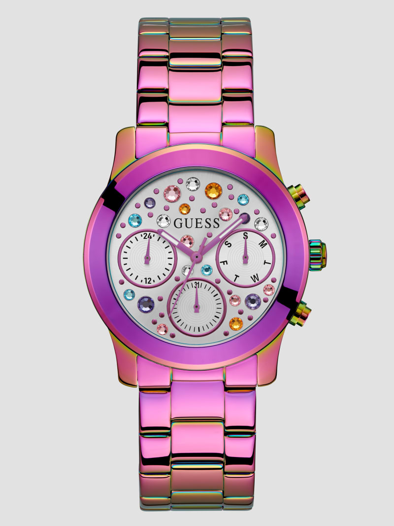 Guess Fantasia Iridescent Multifunctional Watch - Rose Gold