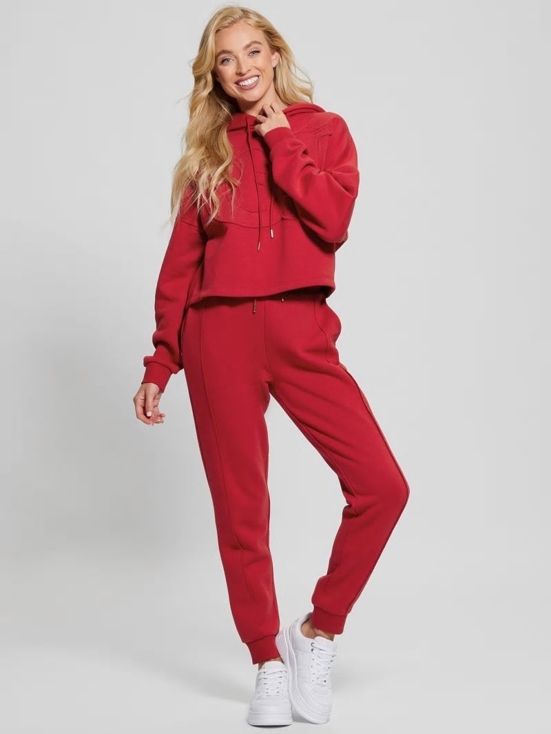 Guess Eco GJ Fleece Joggers - Downtown Red