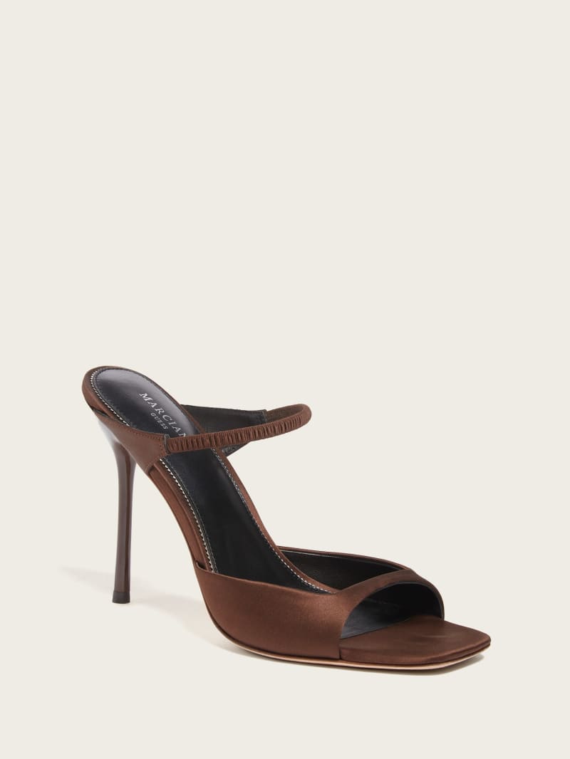 Guess Brielle Satin Sandal - Brown