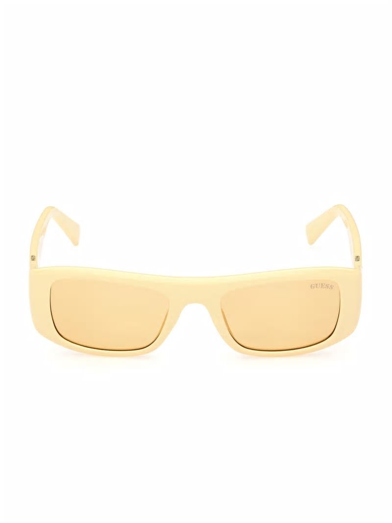 Guess GUESS Originals Rectangle Sunglasses - Yellow