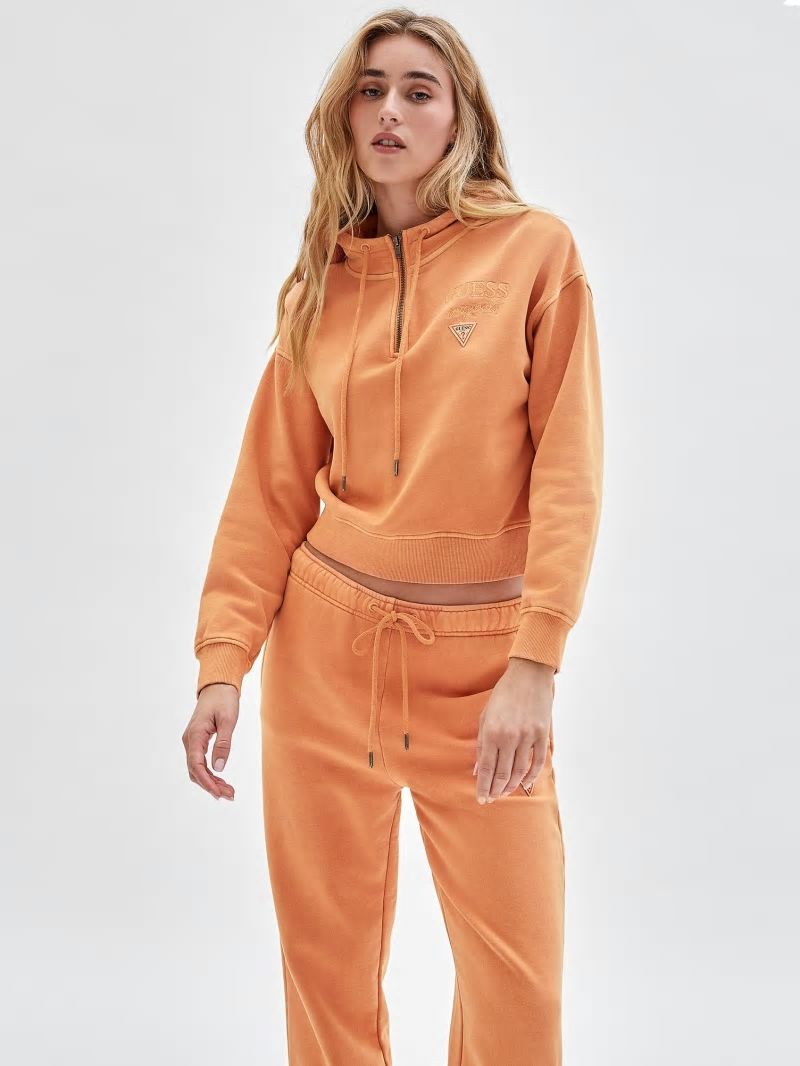 Guess GUESS Originals Logo Hoodie - Real Orange Multi