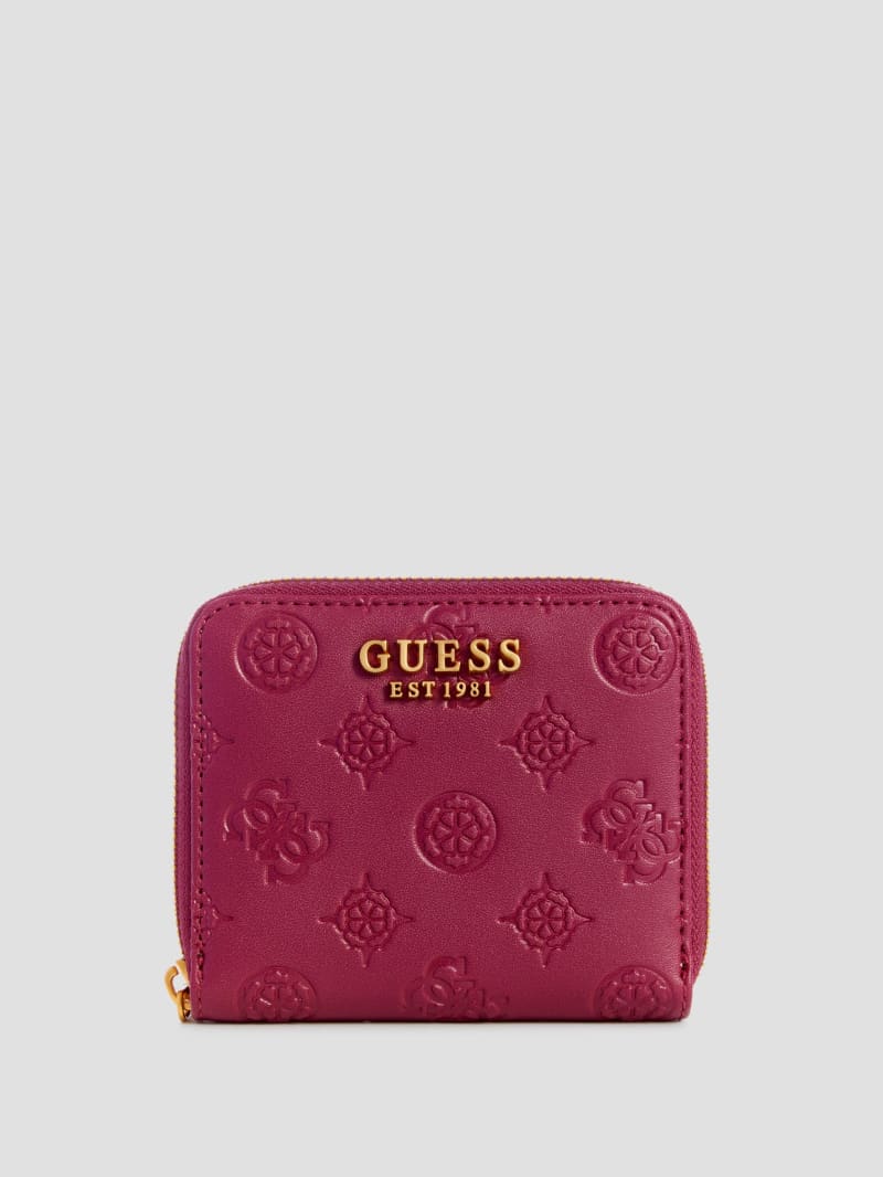 Guess James G Logo Small Zip-Around Wallet - 522 Purple Punch