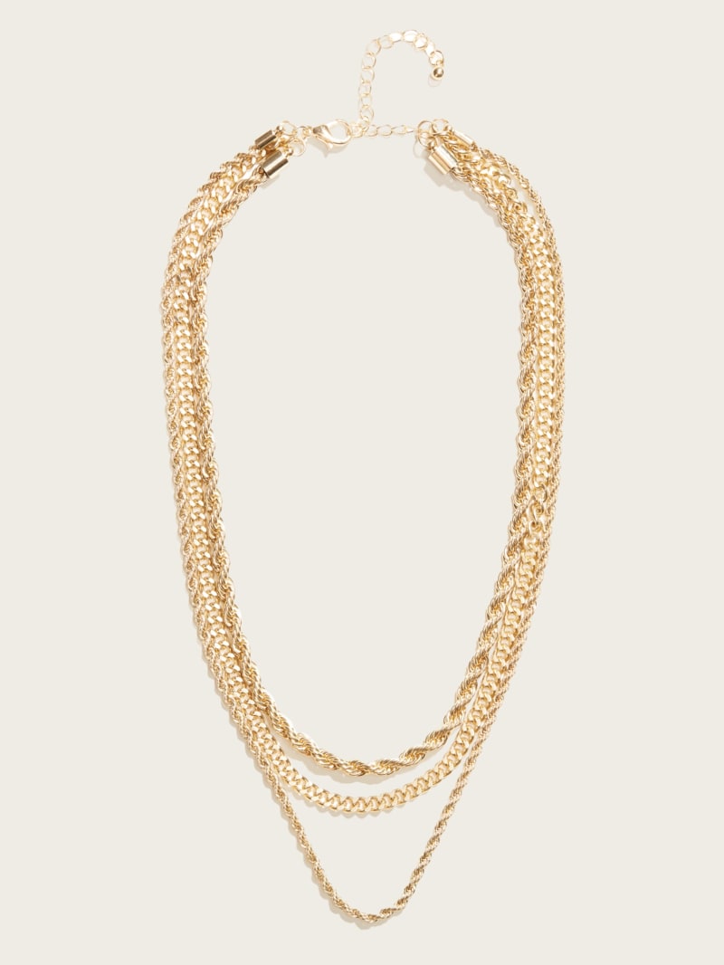Guess 14K Gold-Plated Layered Necklace - Silver/Gold