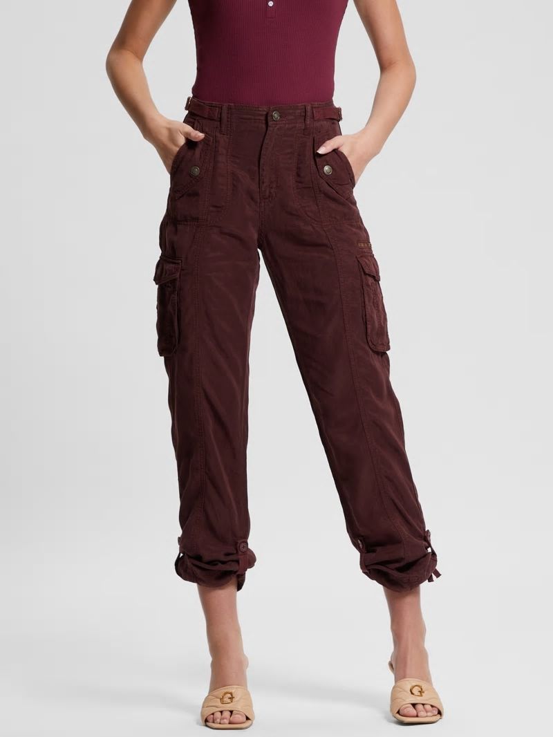 Guess Eco Nessi Cargo Pants - Coachwhip Multi