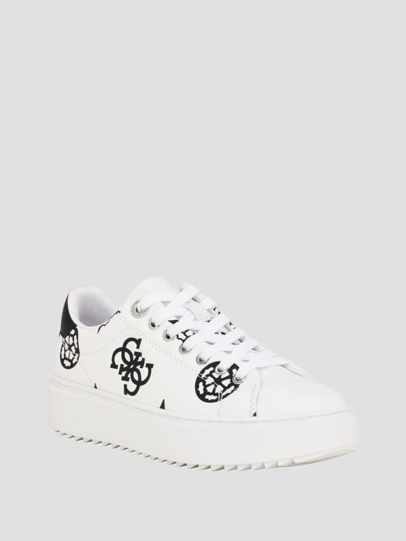 Guess Denesa Peony Low-Top Sneakers - White Logo