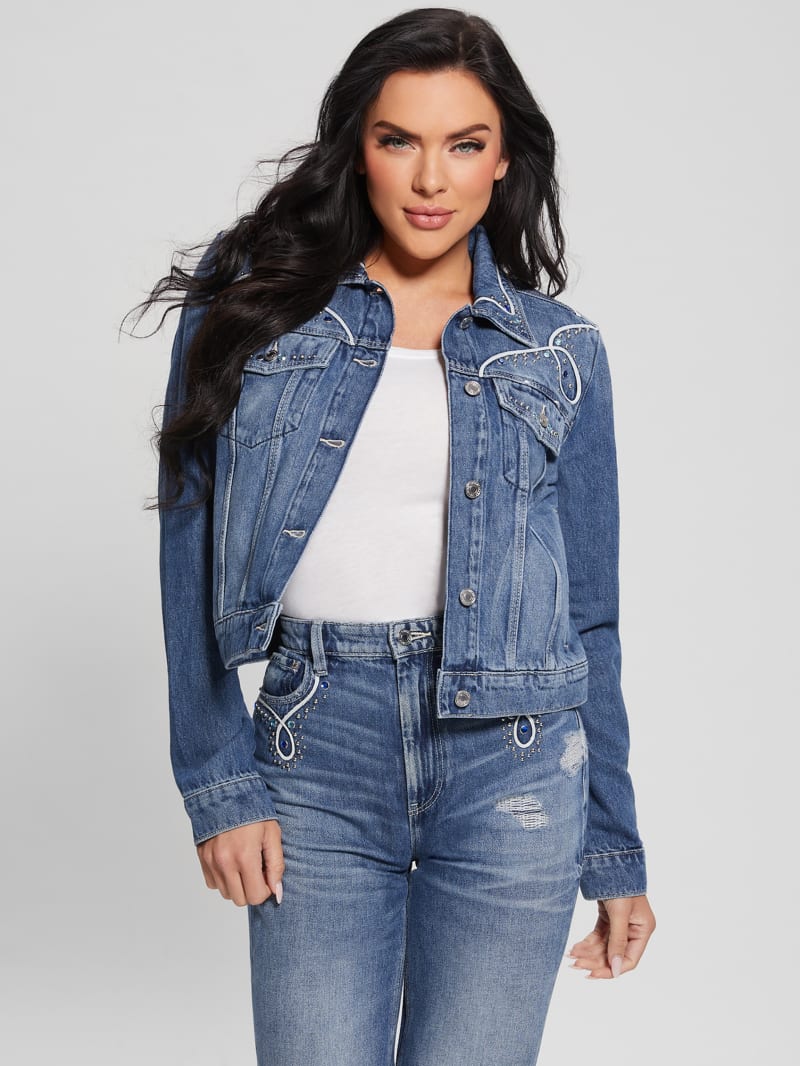 Guess Eco Delya Denim Trucker Jacket - Wild Heart