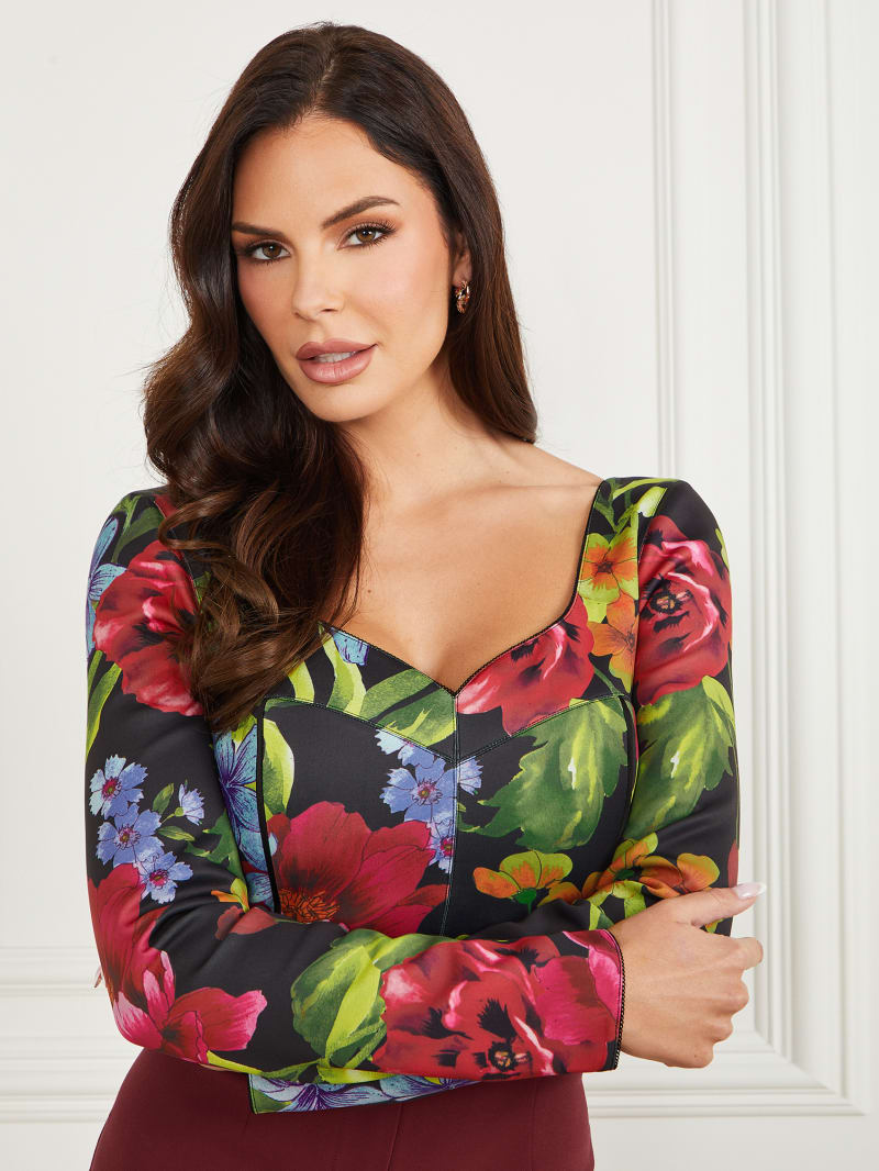 Guess Boldly Blooming Corset Top - Boldly Blooming Print