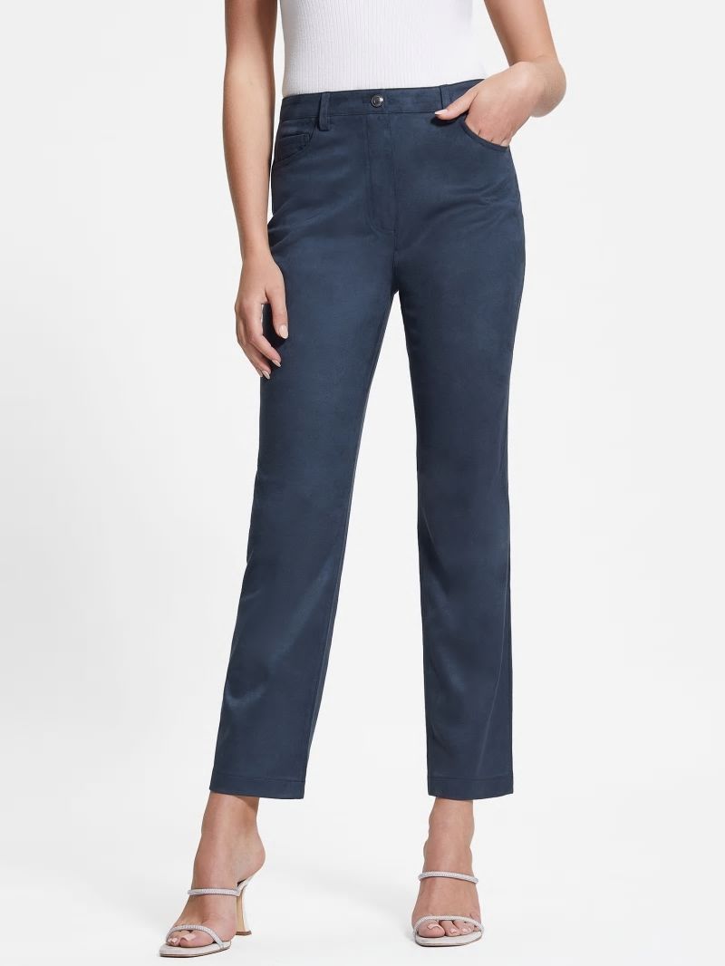 Guess Kelly Straight Pants - Blackened Blue