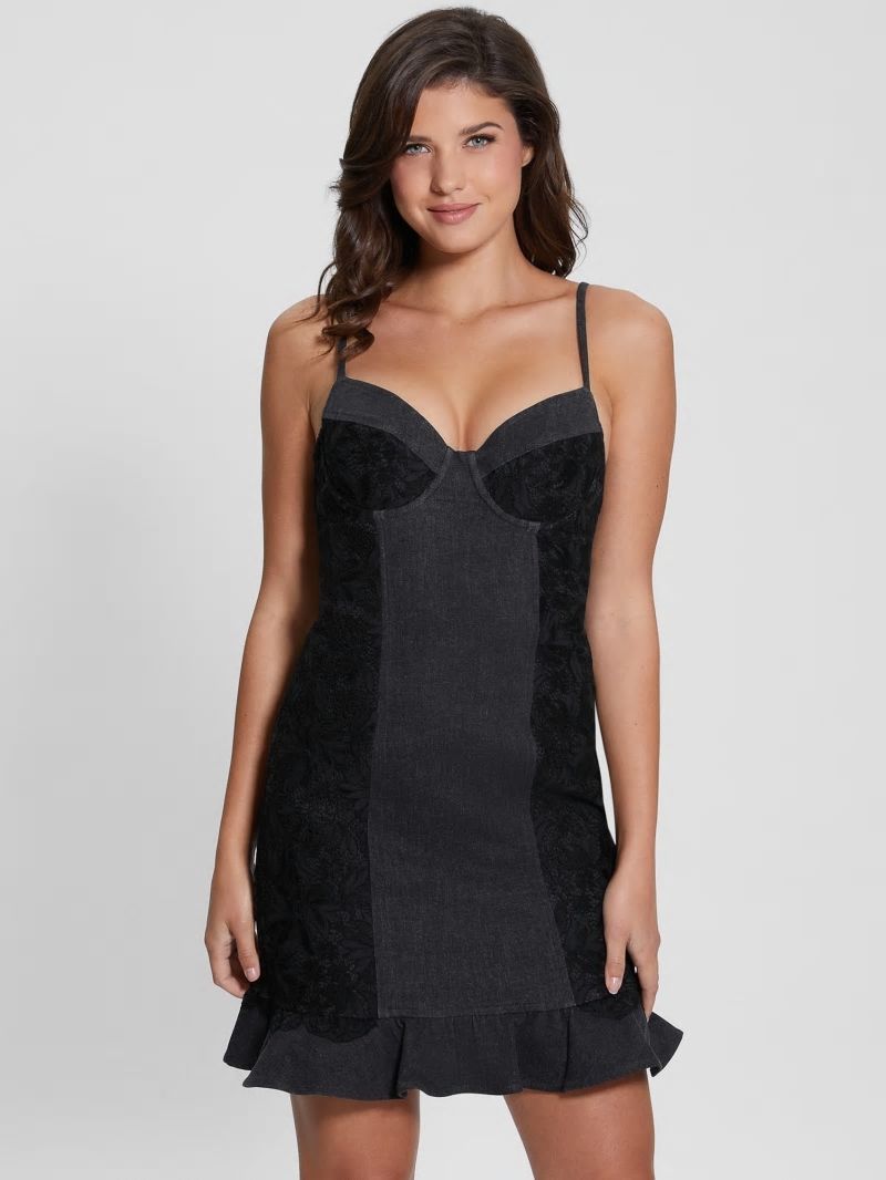 Guess Lelly Lace Bustier Dress - Authentic Lace