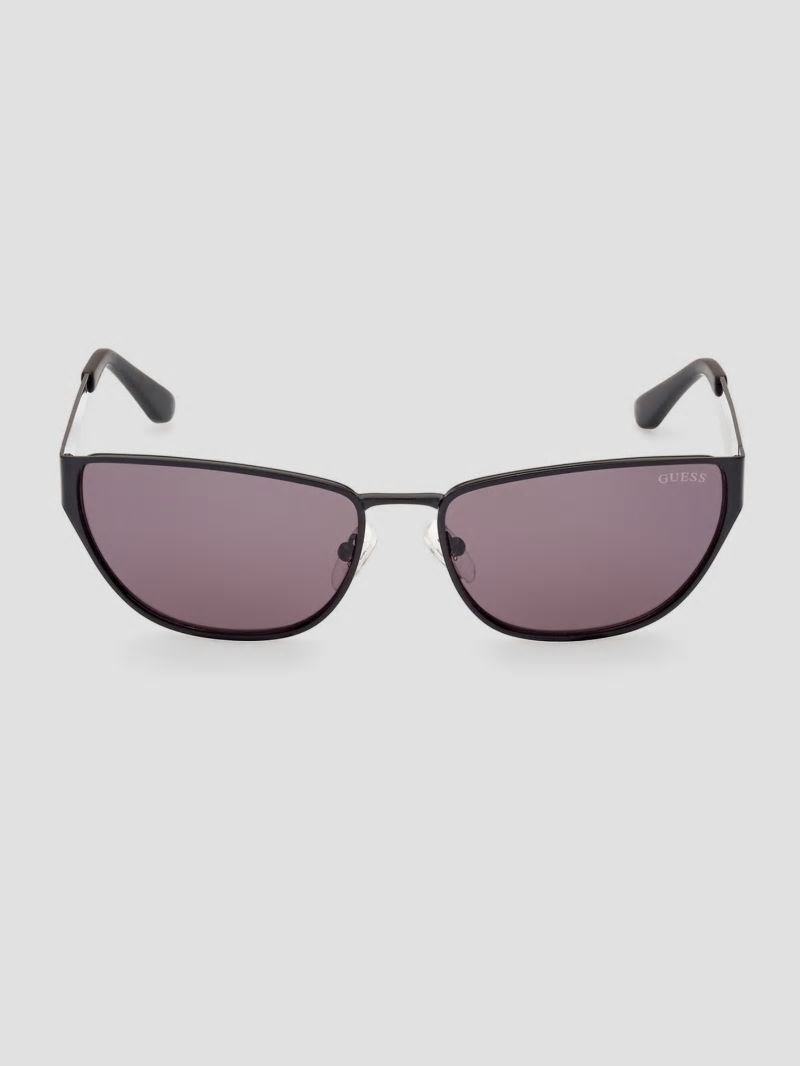 Guess Gia Metal Cat-Eye Sunglasses - Black