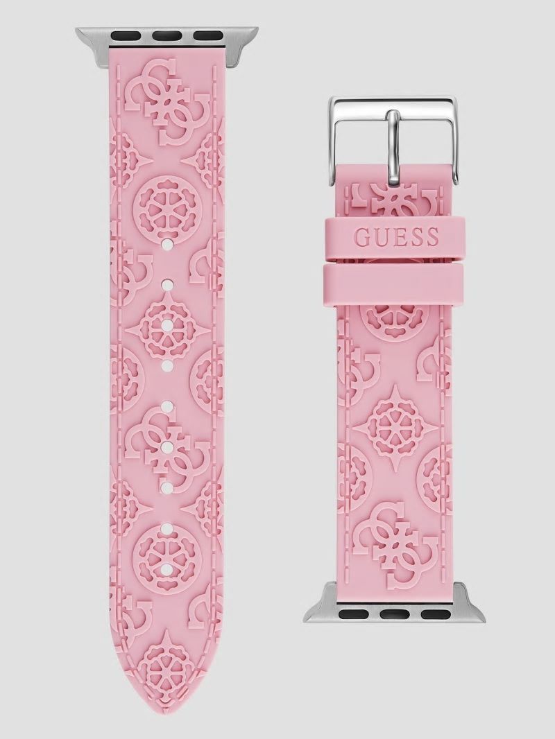 Guess Pink Quattro G and Peony Silicone 38-41 mm Band for Apple Watch® - Pink