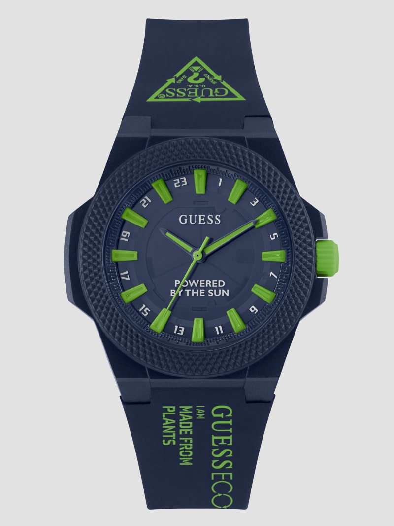 Guess Eco Navy and Green Analog Watch - Rainbow